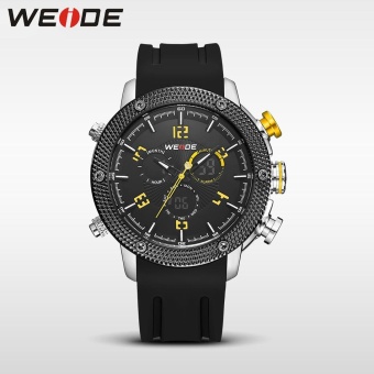 WEIDE Men's Watches Military LCD Digital Date Watches Sports Waterproof Yellow - intl  
