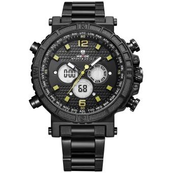 WEIDE Men's Watches Outdoor Sports Waterproof Men's Stainless Steel Strap Watches - intl  