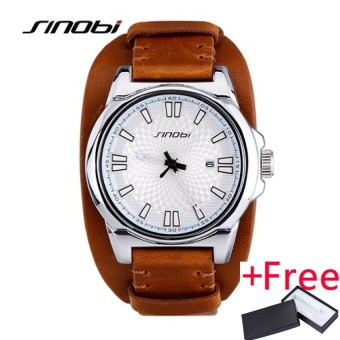 Wholesaler SINOBI 9571 Casual Mens Wrist Watches forTop Luxury Brand Fashion Sports Multifunction Geneva Quartz Clock - intl  