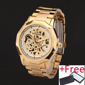 WINNER brand Watch Jam Tangan es men mechanical skeleton wrist Watch Jam Tangan es fashion casual automatic wind Watch Jam...