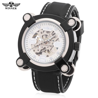 Winner F2016080403 Men Auto Mechanical Watch Luminous Display Hollow-out Dial Wristwatch - intl  