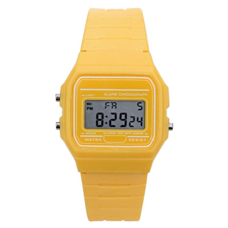 Women Electronic Led Digital Multifunction Sport Watch(Yellow) - Intl bán chạy