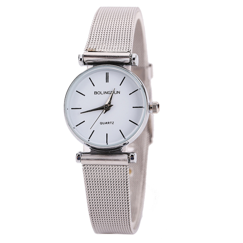 Nơi bán Women Luxury Mesh Belt Classic Steel Quartz Dress Wristwatch
(Silver) - intl