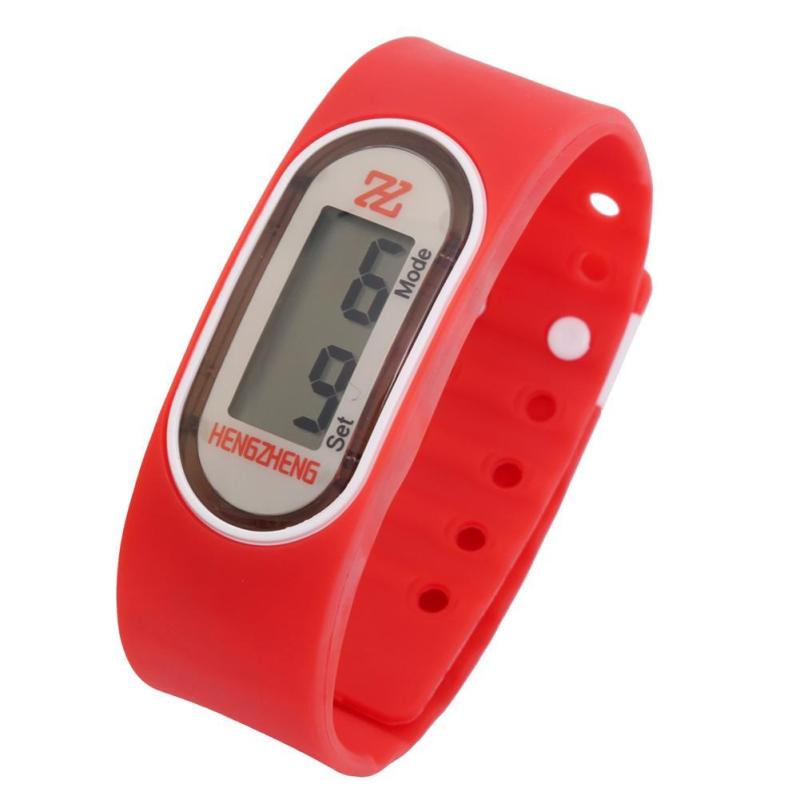 Women Men Sports Ultra Thin Silicone Digital LED Wrist Watch (Red) - intl bán chạy