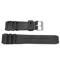 Womens Mens Silicone Watch Band Wristwatch Strap with Silver Tone Buckle 22mm - intl bán chạy
