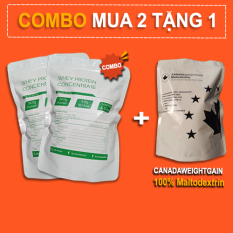 2Kg Whey Protein Concentrate NZMP 80% Protein tặng 1Kg Maltodextrin – Đạm whey cô đặc