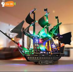 Đồ chơi lắp ráp gỗ 3D Thuyền cướp biển Revenge Queen Black