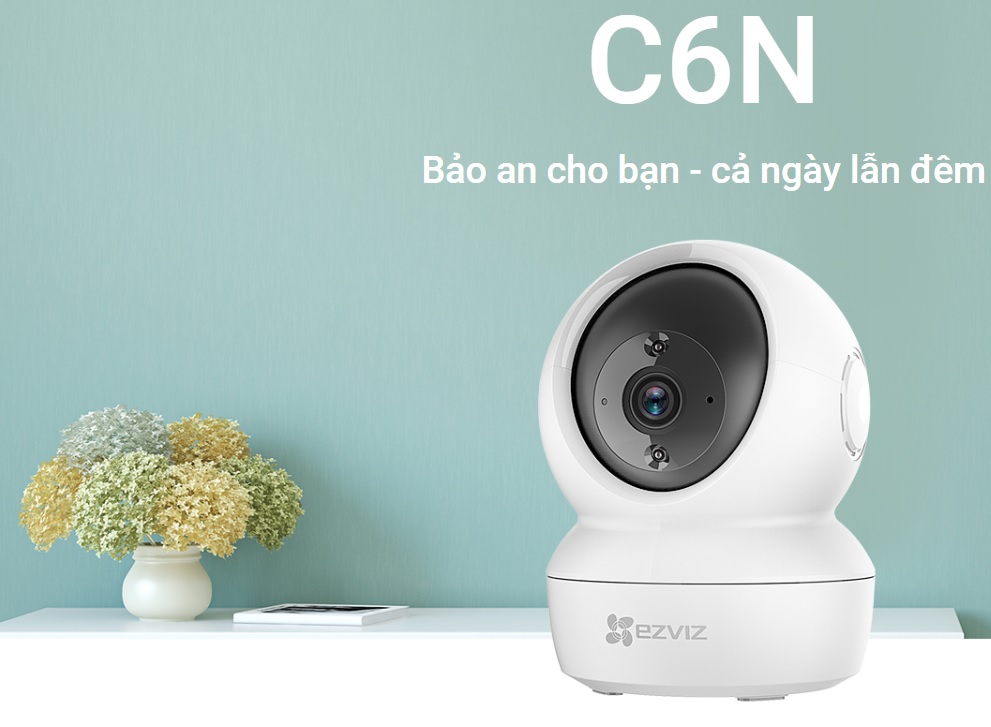 Camera IP Wifi thông minh EZVIZ C6N 1080P - Xoay 360 độ - Hình Ảnh Sắc Nét