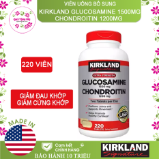 [HCM]Thực phẩm chức năng Kirkland Viên uống bổ sung Glucosamine 1500mg Chondroitin 1200mg (220 Viên)