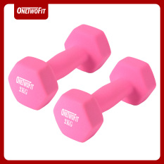 OneTwoFit 2kg Neoprene Dumbbell Pairs and Sets of 2. Bộ 2 tạ OneTwoFit 2kg tạ tay