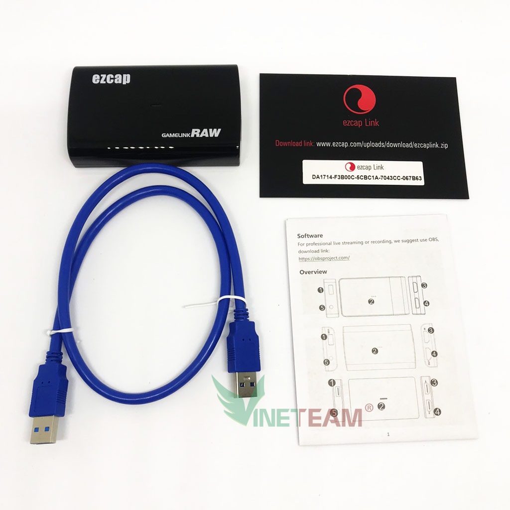 Ezcap 266 hộp Video Game Capture hdmi to usb 3 0 adapter livestream obs hỗ trợ 1080p 60fps ngõ ra...