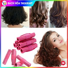 Combo 6 lô uốn tóc Bọt biển, uốn tóc khi ngủ NIGHT SET CURLER + TẶNG 1 DÂY CỘT TÓC THỜI TRANG, Lô cuốn tóc mềm, uốn tóc khi ngủ, lọn to đẹp, lô bọt biển, uốn tóc bọt biển tạo kiểu tóc lọn to tròn – Bách hoá Takamart