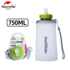 Bình nước silicon thể thao leo núi dã ngoại gấp gọn Naturehike NH61A065-B loại 750ml