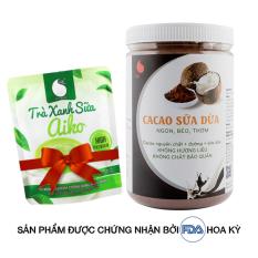 Bột cacao dừa đậm đà thơm ngon , đặc biệt không pha trộn hương liệu , Light Cacao , pha chế tiện lợi , dạng hũ dễ bảo quản , 550g