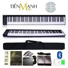 Đàn Piano Điện Konix PH88 – 88 Phím nặng Cảm ứng lực PH-88 – Hãng phân phối chính thức – Midi Keyboard Controllers (Kết nối máy tính và điện thoại, Bluetooth, Pin sạc, Loa lớn – Phần mềm và Hướng dẫn Tiếng Việt – Tặng bao đựng)