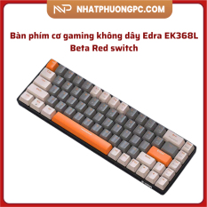 Bàn phím cơ gaming không dây Edra EK368L Beta Red switch (Bluetooth/2.4G)