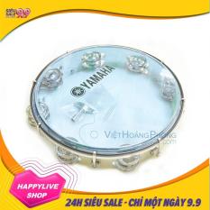 Trống lắc tay – trống gõ bo – Tambourine Yamaha MT6-102B (Xanh Trong) – HappyLive Shop