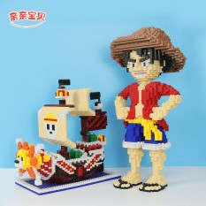 Tàu hải tặc Lego Loại mới 30cm Xếp Hình Lắp Ráp Tàu Thousand Sunny Đảo Hải Tặc One Piece , giá rẻ, mô hình thuyền