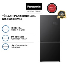 [Tặng Voucher Lazada 2TR] Tủ lạnh Panasonic Diệt Khuẩn 495L NR-CW530HVK9 3 Cửa – Cấp Đông Mềm – Cấp đông Siêu Tốc – Ngăn Đá Dưới – Hàng chính hãng