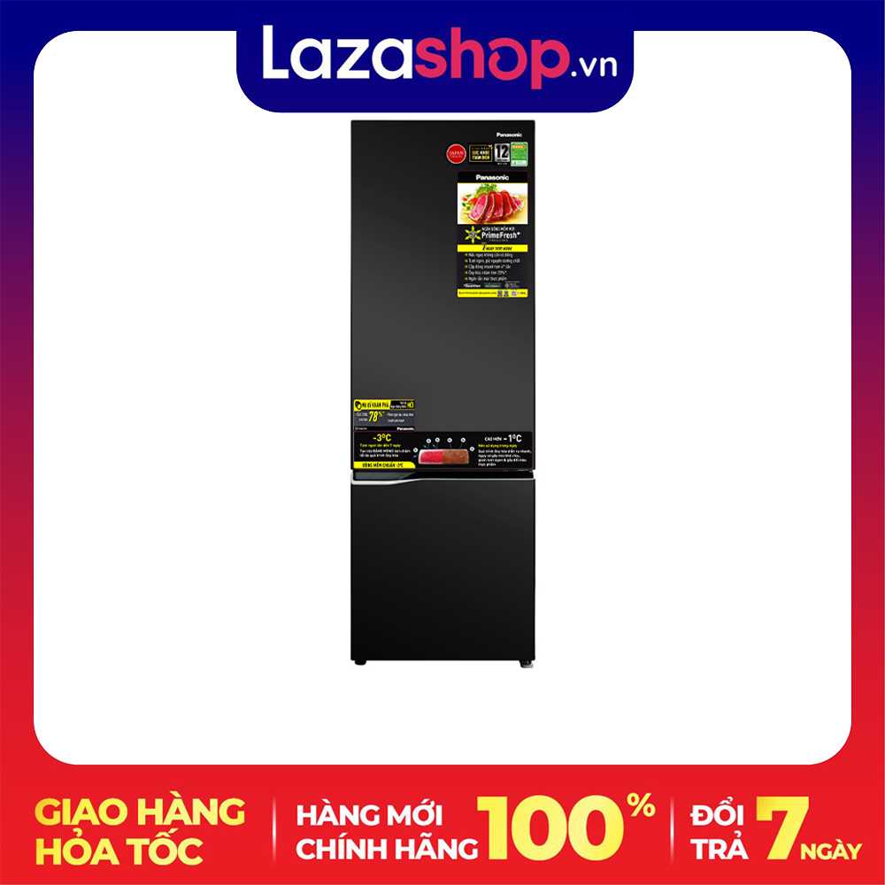 [Giao Hà Nội] Tủ lạnh Panasonic Inverter 322 lít NR-BC360QKVN – Tiết kiệm điện hiệu quả nhờ bộ 3 công nghệ Inverter,Ngăn chặn vi khuẩn, mùi hôi khó chịu với công nghệ kháng khuẩn Ag Clean với tinh thể bạc Ag+.
