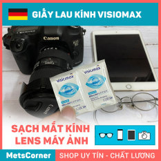 [Hàng Đức]Giấy lau kính,giấy lau lens máy ảnh, Điện thoại Visiomax [52 miếng]- Loại sạch bụi bẩn và mắt kính, chống bám bụi