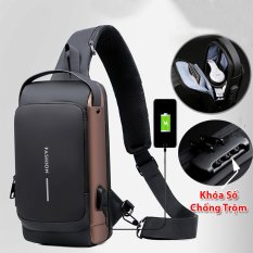 Túi đeo chéo chống trộm đẳng cấp – sang trọng, có mã khoá, nhiều ngăn rộng rãi thoải mái rất phù hợp đi chơi, bền – đẹp mà không lo bị móc túi