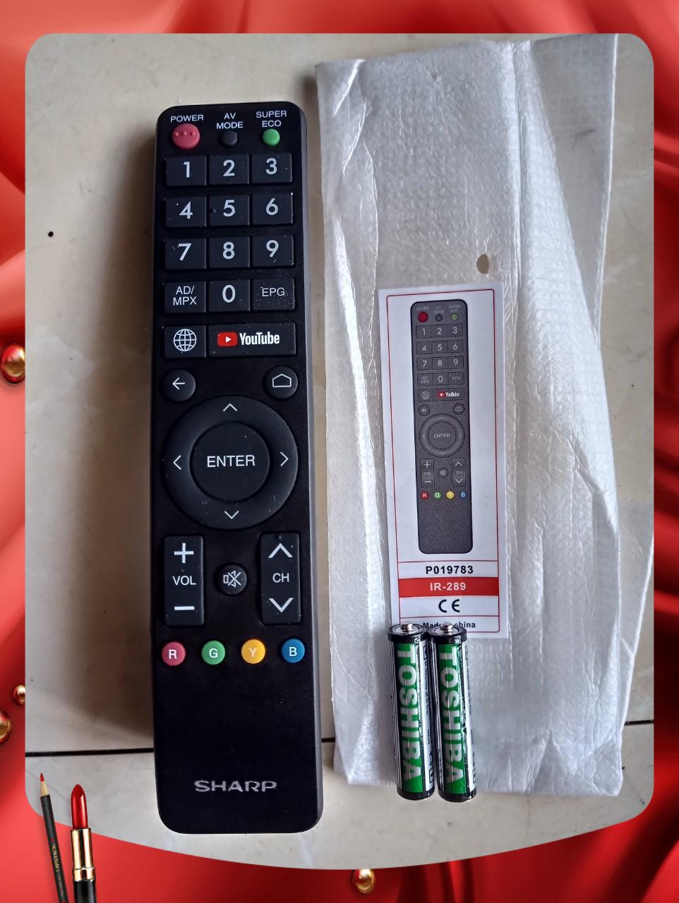 Remote Điều khiển từ xa tivi Smart TV Sharp-Hàng chất lượng tốt,mới 100%-Tặng kèm PIN