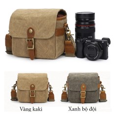 Túi Máy Ảnh Cao Cấp Vải Canvas K67