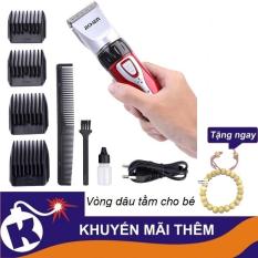 Tông đơ cắt tóc gia đình Jichen JC 0817 – tặng kèm vòng dâu tằm cho bé