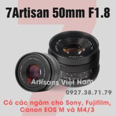 (CÓ SẴN) Ống kính 7Artisans 50mm F1.8 Mark II chân dung giá rẻ cho Fujifilm, Sony, M4/3 Olympus/Panasonic và Canon EOS M