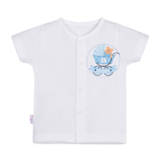 Áo cài giữa trắng tay ngắn AL0002 (hình in ngẫu nhiên) – HELLO BB