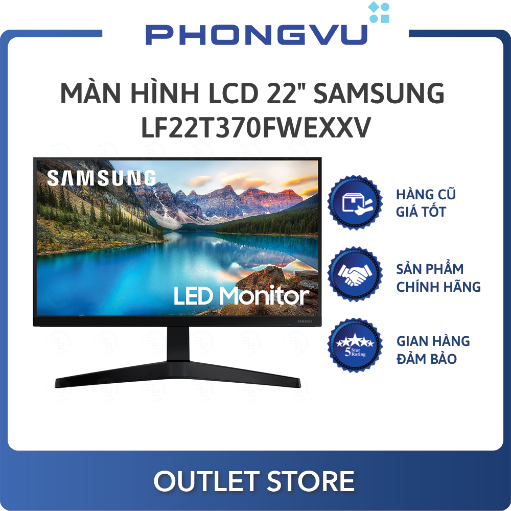 Màn hình LCD 22″ Samsung LF22T370FWEXXV (1920×1080, IPS, 75Hz, 5ms, Freesync) – Màn hình cũ