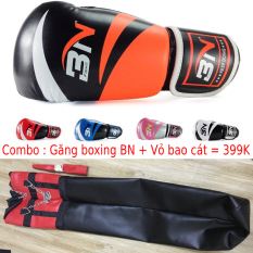 Vỏ Bao Cát Đấn Bốc Boxing + Găng MMA Hở Ngón Walon + băng đa Hoặc Găng tay đấm bốc BN – Thiết bị tập luyện võ thuật chuyên nghiệp