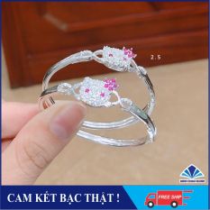 Lắc tay bạc Hello Kitty cho bé gái