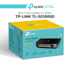 Ổ chia mạng 5 cổng TP-Link TL-SG1005D – Switch Gigabit TPLink 5 port tiện dụng, Bộ chia mạng 5 cổng chỉ cầm cắm và sử dụng, không cần cấu hình.