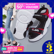 Giày Sandal Nữ 2 Quai Đế Gấu 3Fashion Quai Dan Chắc Chắn – 3136