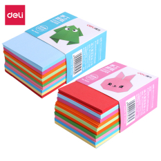 Giấy thủ công gấp origami 100 tờ/ bịch Deli – 65x65mm – giấy gấp hạc, origami Nhật Bản, hoa, hạc, phát triển sáng tạo cho bé – nhiều màu – 74813