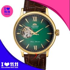 Đồng Hồ Cơ Nam Orient Mặt Xanh Lá Cây Máy Cơ Tự Động Lộ Tim Open-Heart Máy Nhật Automatic Bảo Hành 12 Tháng