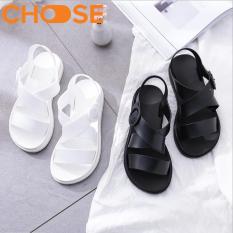 (HÀNG VỀ)Dép Quai Ngang Nữ Sandal Quai Hậu Màu Hồng, Da, Đen Phong Cách Nữ Sinh Ngọt Ngào 1801