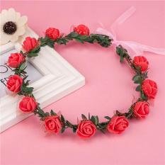 Vòng hoa đội đầu kỷ yếu mẫu trơn 12 bông