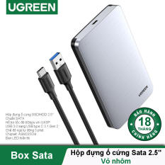 Hộp đựng ổ cứng 2.5 inch SSD HDD chuẩn SATA hỗ trợ ổ cứng lên đến 6TB 2 loại vỏ nhôm và nhựa cao cấp kích thước 128x82x14mm UGREEN US221 CM300 – Hãng phân phối chính thức