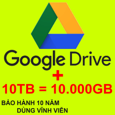 Drive 10TB gắn vào Tài khoản Google Drive của bạn đang dùng