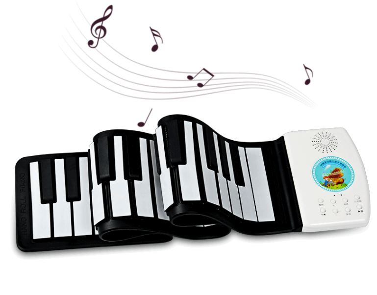 Đàn piano điện tử phím cuộn mềm dẻo, tích hợp 46 loại nhạc cụ, âm thanh chân thực, kết nối...