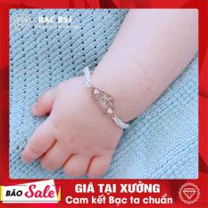 Lắc tay bạc, vòng tay bạc, lắc chân bạc cho bé trai hình ô tô, chất liệu bạc ta cao cấp (Miễn phí khắc tên theo yêu cầu), Bạc BSJ – LTB001