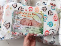 GỐI CAO SU NON CHỐNG MÉO, BẸP ĐẦU CHO BÉ SƠ SINH – Size 35x20x3cm