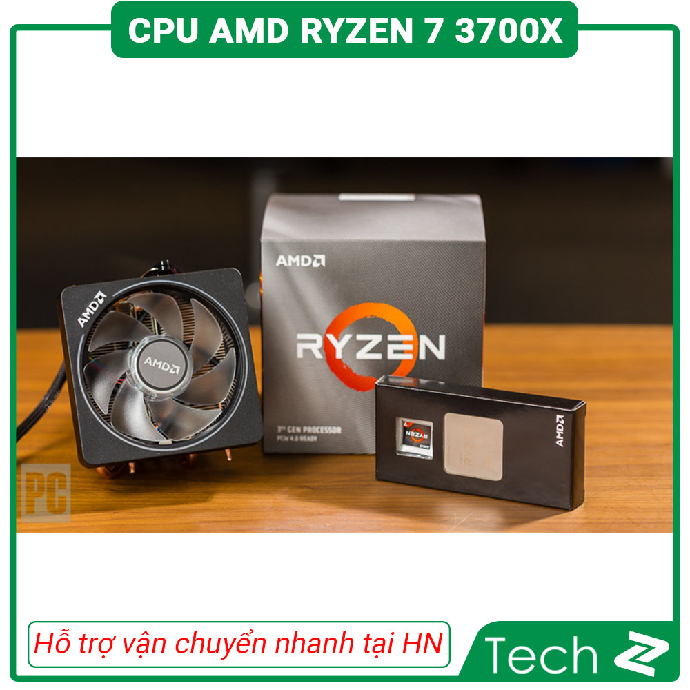 CPU AMD Ryzen 7 3700X (3.6GHz turbo up to 4.4GHz, 8 nhân 16 luồng, 36MB Cache, 65W)