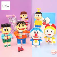Lego linkgo đồ chơi 3D lắp ghép xếp hình nhân vật Doraemon dễ thương , quà tặng sinh nhật