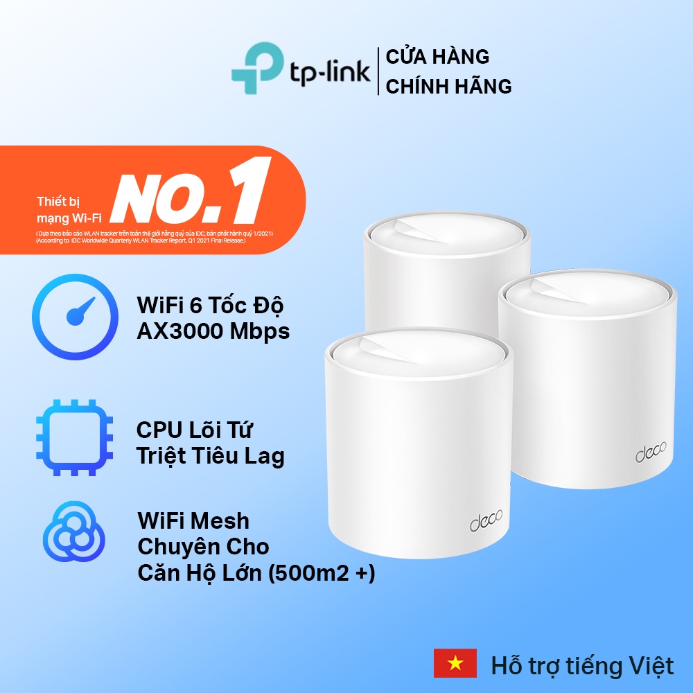 Bộ Phát Wifi Mesh TP-Link Deco X50 Chuẩn WiFi 6 AX3000
