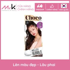 Thuốc nhuộm tóc nâu đen ánh đỏ MiseEnScene Hello bubble 3NT Dark Choco Turn Color Hàn Quốc, lên màu đẹp, lâu phai