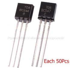 100PCS BC547C BC546B TO-92 (BC547 BC546) Each 50Pcs TO92 547C New Triode Transistor